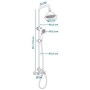 Shower Column Rousseau Bronze Stainless steel