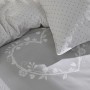 Duvet cover set TODAY White Grey 220 x 240 cm