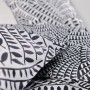 Duvet cover set TODAY White Black 240 x 200 cm