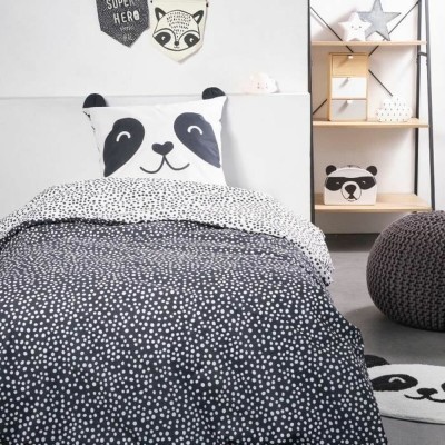 Duvet cover set TODAY Funny 2.8 Black Single bed 140 x 200 cm