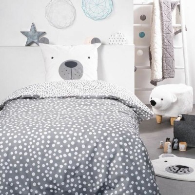 Duvet cover set TODAY Funny 2.6 Grey Single bed 140 x 200 cm