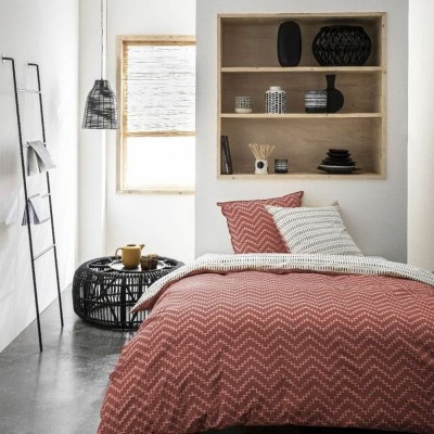 Duvet cover set TODAY Sunshine 8.20 White Maroon rouge Jaune 240 x 260 cm