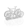 Porte-serviettes Versa Blanc Métal Céramique Acier Fer 4,5 x 9,5 x 16,5 cm Bicyclette