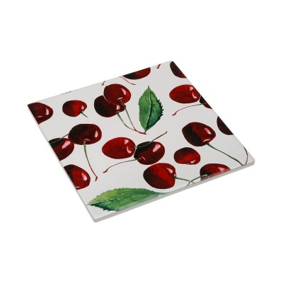 Dessous de plat Versa Liège Céramique Cerises 20 X 0,6 X 20 CM