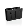 Porte-serviettes Versa Noir Métal Céramique Acier Fer 4,5 x 10 x 15 cm Couverts