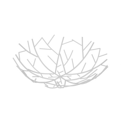 Coupe à fruits Versa Blanc Métal Acier 30 x 9 x 30 cm