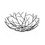 Fruit Bowl Versa Black Metal Steel 30 x 9 x 30 cm