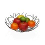 Fruit Bowl Versa Black Metal Steel 30 x 9 x 30 cm