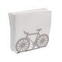 Porte-serviettes Versa Gris Métal Acier Fer 4,5 x 9,5 x 16,5 cm Bicyclette