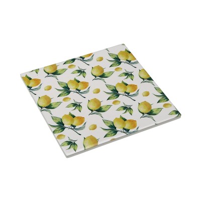 Table Mat Versa Cork Ceramic Lemon 20 X 0,6 X 20 CM