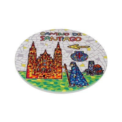 Table Mat Versa Santiago de compostela Cork Ceramic 20 X 0,6 X 20 CM
