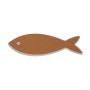 Table Mat Versa Cork Ceramic Fish 12 X 0,7 X 29 CM