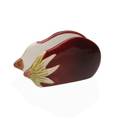 Porte-serviettes Versa Céramique 8,5 X 15,8 X 5,9 CM Aubergine