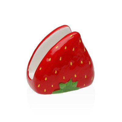 Porte-serviettes Versa Céramique 9,5 X 10,1 X 7,4 CM Fraise