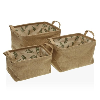 Basket Versa Textile 22 x 12 x 10 cm 18 x 14 x 28 cm 25 x 15 x 12 cm 28 x 18 x 14 cm