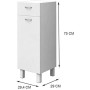 Armoire 75 x 29 x 29,4 cm Blanc 30 cm