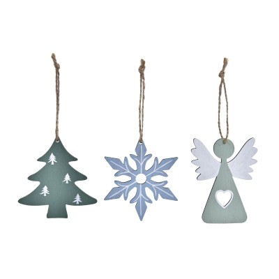 Christmas Decorations Set DKD Home Decor MDF Wood (21 x 8 x 1,5 cm)