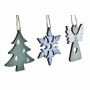 Christmas Decorations Set DKD Home Decor MDF Wood (21 x 8 x 1,5 cm)