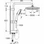 Shower Column Grohe Vitalio Start System 250 Plastic
