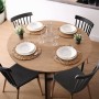 Table de Salle à Manger Versa Beatriz PVC Métal Bois MDF 120 x 76 x 120 cm