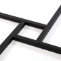 Dining Table Versa Beatriz PVC Metal MDF Wood 120 x 76 x 120 cm