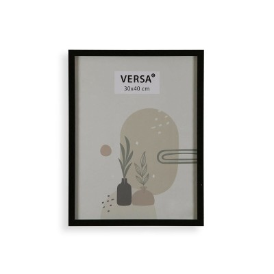 Photo frame Versa Black MDF Wood Vintage