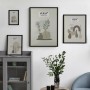 Photo frame Versa Black MDF Wood Vintage