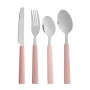 Ensemble de Couverts Kinvara KT166096-1C-P Rose Argenté Acier inoxydable Plastique (6 Unités)