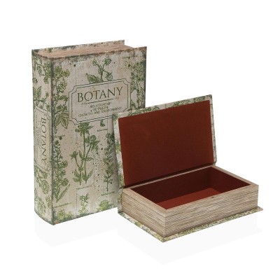 Boîte Décorative Versa Toile Bois MDF Oiseau