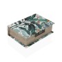 Boîte à bijoux Versa Toile Bois MDF 7 x 22 x 16 cm Tropical