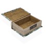 Boîte à bijoux Versa Toile Bois MDF 7 x 22 x 16 cm Tropical