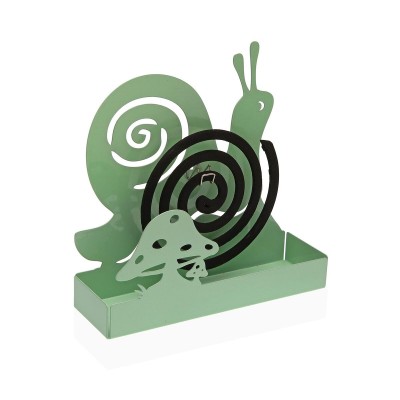 Support pour spirales anti-moustiques Versa Vert Métal 5 x 17 x 17 cm Escargot