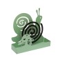 Support pour spirales anti-moustiques Versa Vert Métal 5 x 17 x 17 cm Escargot