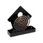 Support for mosquito coils Versa Black Metal 5 x 17 x 17 cm Bird