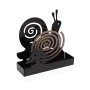 Support pour spirales anti-moustiques Versa Noir Métal 5 x 17 x 17 cm Escargot