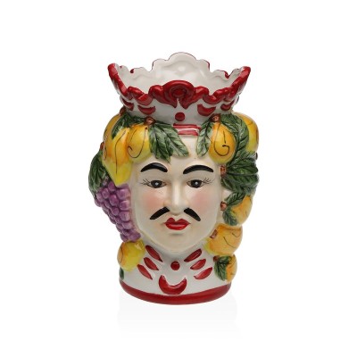 Vase Versa KAMIR Ceramic Escandinavo/Nórdico 12 X 17,8 X 11,8 CM