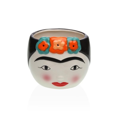Vase Versa Ceramic Escandinavo/Nórdico 14 x 12 x 14 cm Frida Kahlo