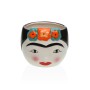 Vase Versa Ceramic Escandinavo/Nórdico 14 x 12 x 14 cm Frida Kahlo