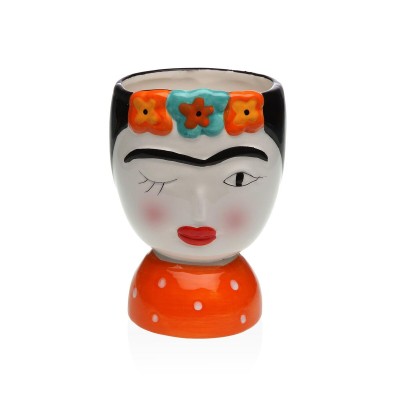 Vase Versa Ceramic Escandinavo/Nórdico 14,3 X 25,5 X 18,5 CM Frida Kahlo