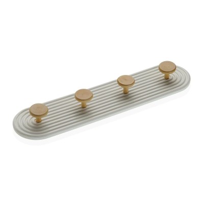 Wall mounted coat hanger Versa MDF Wood Vintage 56,5 x 5 x 13,7 cm
