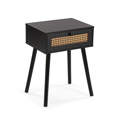 Nightstand Versa Ahedo Black 30 x 55 x 40 cm