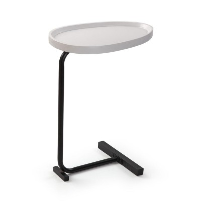 Table d'appoint Versa Nela Blanc 30 x 60 x 45 cm