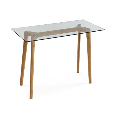 Bureau Versa NANGA Bambou Verre 50 X 75 X 100 CM