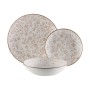 Tableware Versa Beige Porcelain 18 Pieces