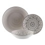 Tableware Versa Grey Porcelain 18 Pieces