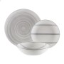 Tableware Versa VORTEX  Grey Porcelain 18 Pieces