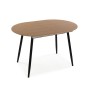 Table de Salle à Manger Versa DOINYO  Noir Métal Bois MDF 80 x 75 x 160 cm