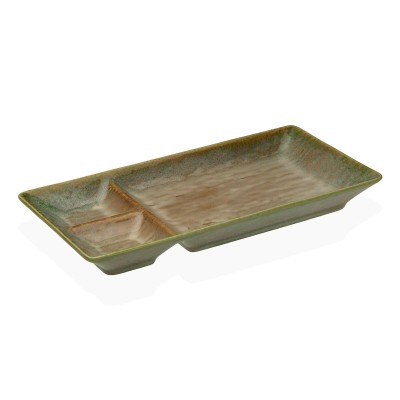 Snack tray Versa Green 11,5 x 2,7 x 25 cm Sushi