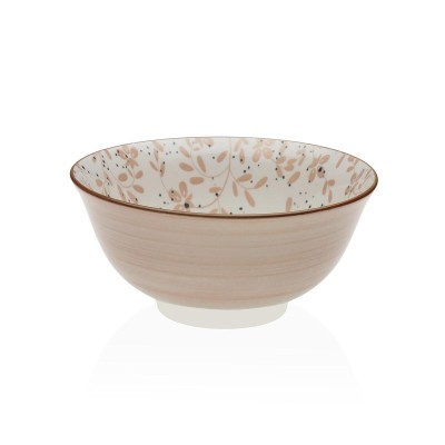 Bowl Versa Beige Porcelain 14 x 8,3 x 14 cm