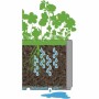 Plant pot Stefanplast Graphite Squared
